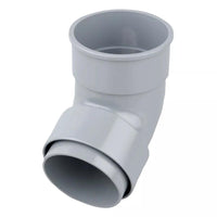Osma Roundline Offset Bend Socket Grey 68mm