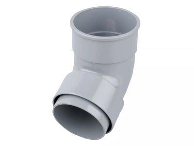 Osma Roundline Offset Bend Socket Grey 68mm