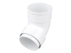 Osma Roundline Offset Bend Socket White 68mm