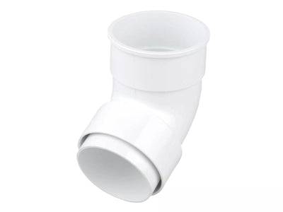 Osma Roundline Offset Bend Socket White 68mm