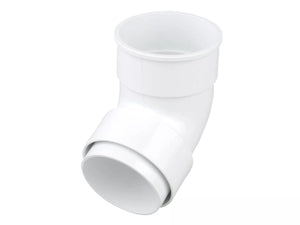 Osma Roundline Offset Bend Socket White 68mm