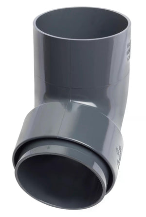 Osma Roundline Off Bend Spigot 68mm Anthracite Grey