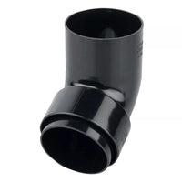 Osma Roundline Offset Bend Spigot Black 68mm