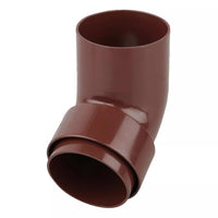 Osma Roundline Offset Bend Spigot Brown 68mm
