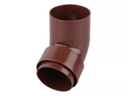 Osma Roundline Offset Bend Spigot Brown 68mm
