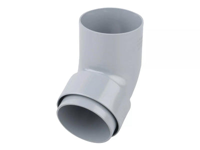 Osma Roundline Offset Bend Spigot Grey 68mm