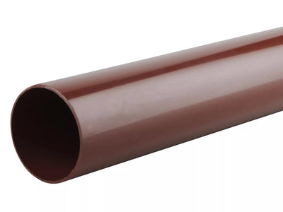 Osma Roundline Pipe 2 Metre Brown 68mm