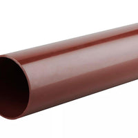 Osma Roundline Pipe 4 Metre Brown 68mm