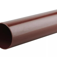 Osma Roundline Pipe 5.5 Metre Brown 68mm