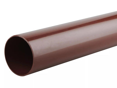 Osma Roundline Pipe 5.5 Metre Brown 68mm