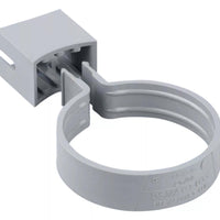 Osma Roundline Pipe Socket Bracket Grey 68mm