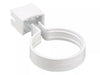 Osma Roundline Pipe Socket Bracket White 68mm