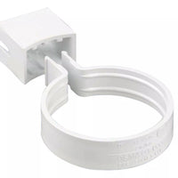 Osma Roundline Pipe Socket Bracket White 68mm