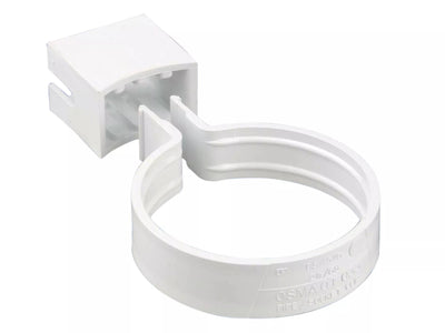Osma Roundline Pipe Socket Bracket White 68mm