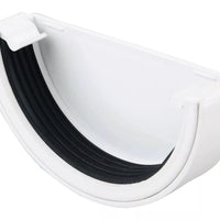 Osma Roundline Gutter Stopend External White 112mm