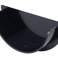 Osma Roundline Gutter Stopend Internal Black 112mm