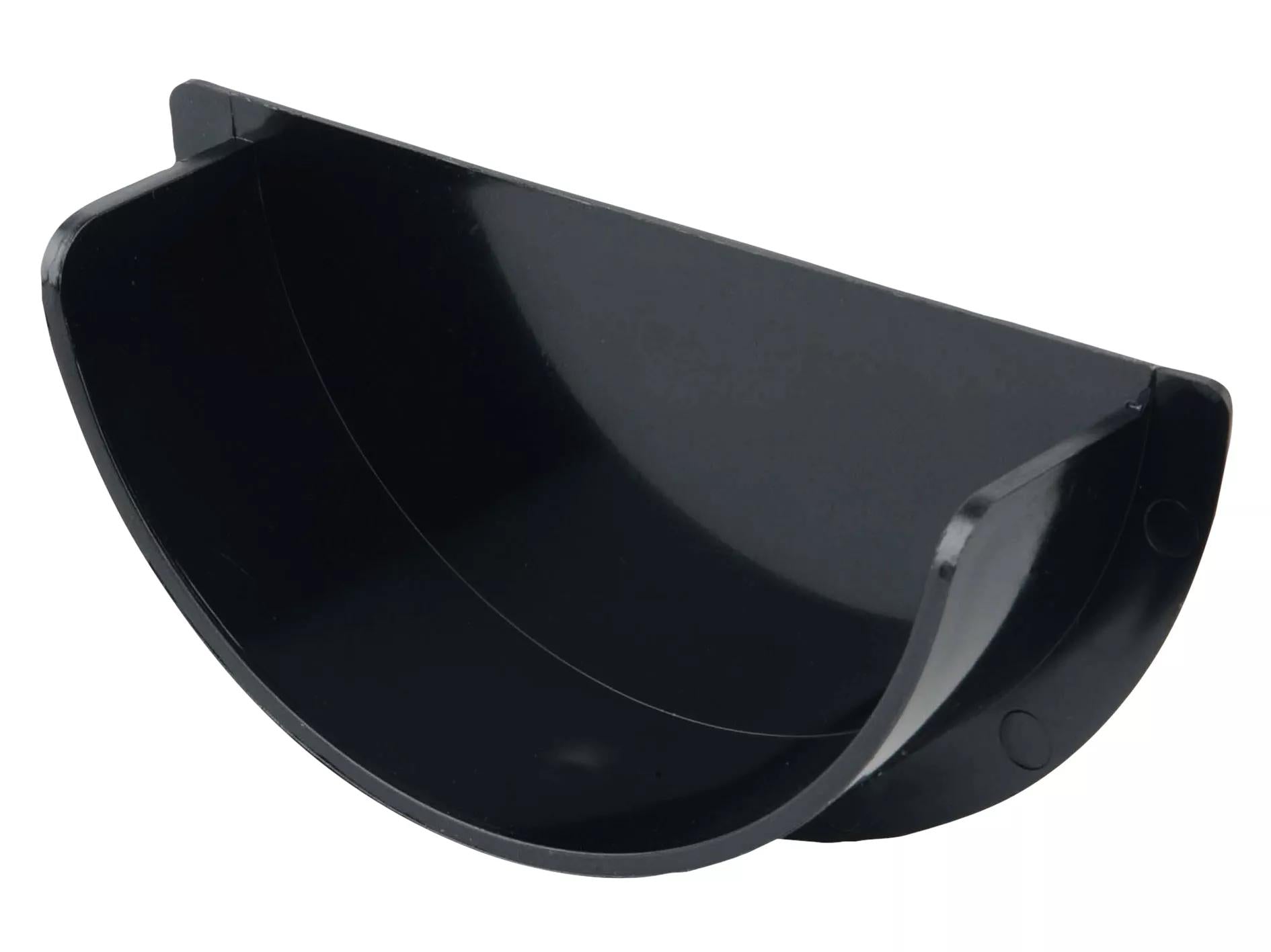 Osma Roundline Gutter Stopend Internal Black 112mm