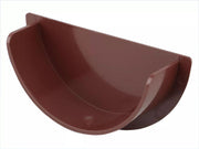 Osma Roundline Gutter Stopend Internal Brown 112mm