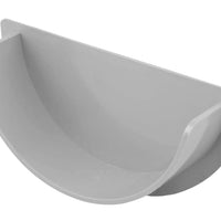 Osma Roundline Gutter Stopend Internal Grey 112mm