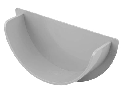 Osma Roundline Gutter Stopend Internal Grey 112mm