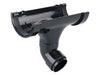 Osma Roundline Outlet Bent Black 112mm