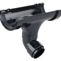 Osma Roundline Outlet Bent Black 112mm
