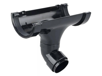 Osma Roundline Outlet Bent Black 112mm