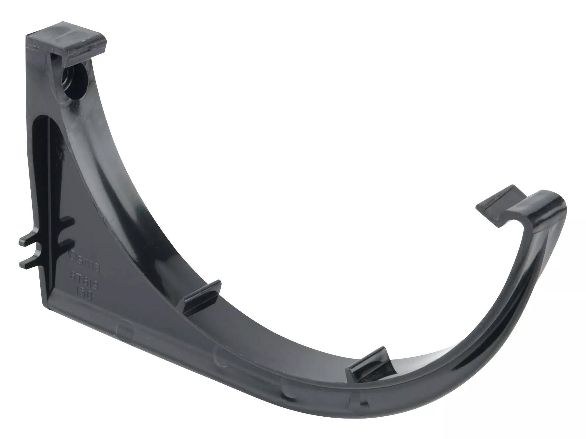 Osma Roofline Gutter Support Bracket Black 150mm