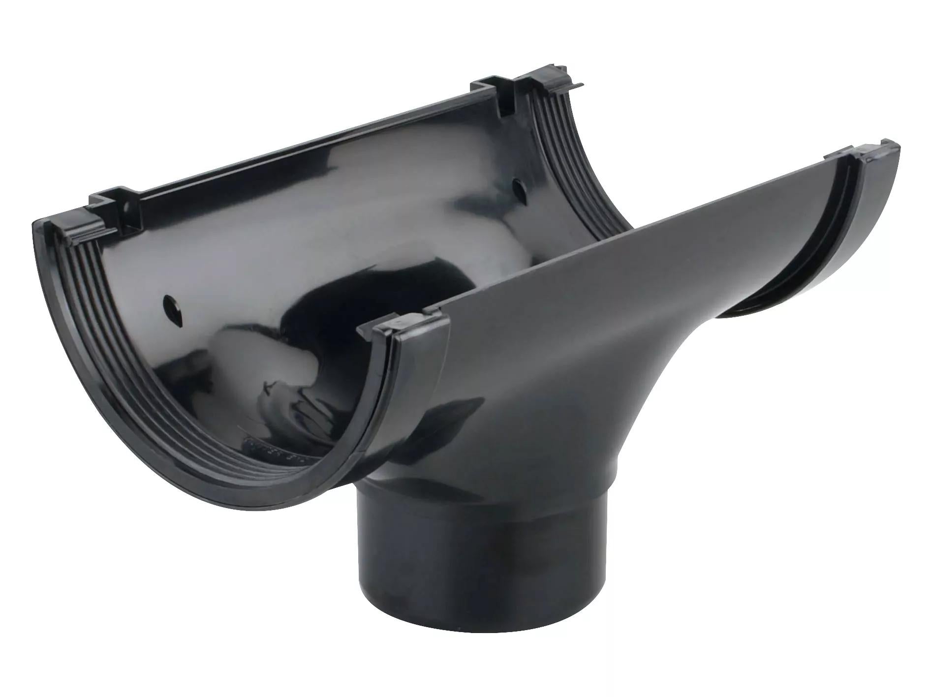 Osma Roofline Running Outlet Black 150mm