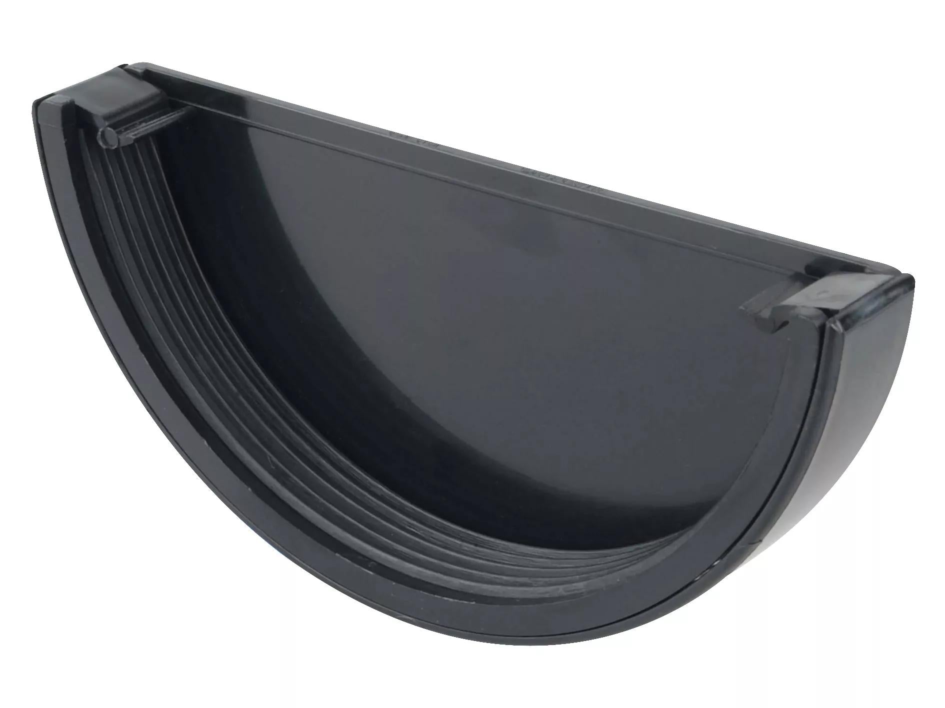 Osma Roofline Gutter Stopend External Black 150mm