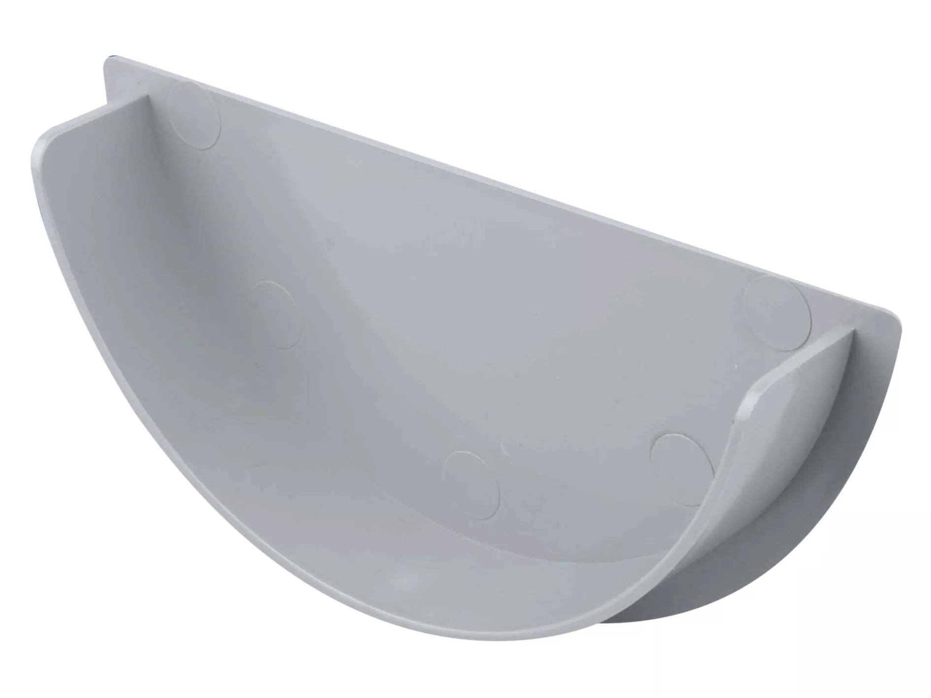 Osma Roofline Gutter Stopend Internal Grey 150mm