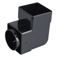 Osma Squareline Pipe Bend 87.5° Black 61mm