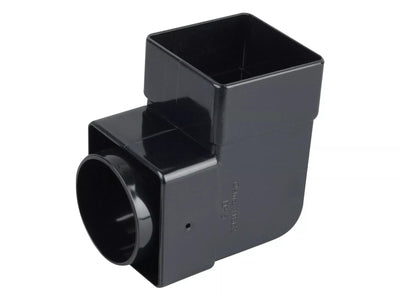 Osma Squareline Pipe Bend 87.5° Black 61mm