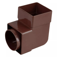 Osma Squareline Pipe Bend 87.5° Brown 61mm