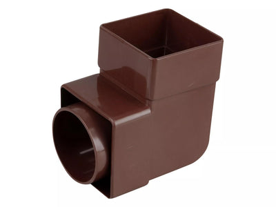 Osma Squareline Pipe Bend 87.5° Brown 61mm