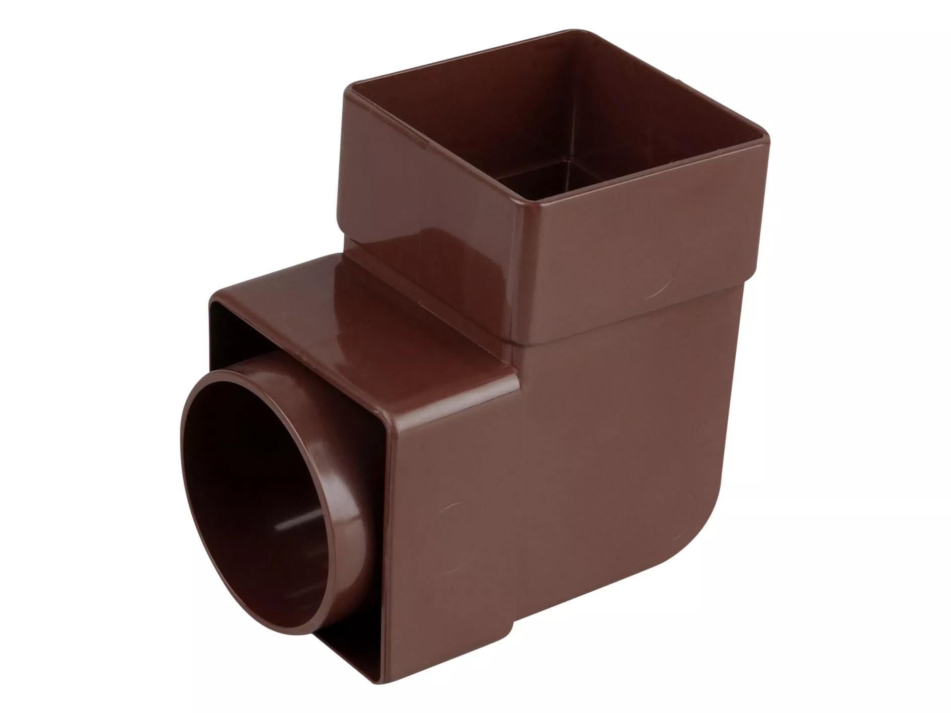 Osma Squareline Pipe Bend 87.5° Brown 61mm
