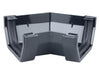 Osma Squareline Gutter Angle 45° Black 100mm