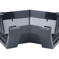 Osma Squareline Gutter Angle 45° Black 100mm