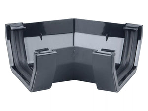 Osma Squareline Gutter Angle 45° Black 100mm