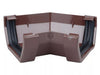 Osma Squareline Gutter Angle 45° Brown 100mm