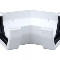 Osma Squareline Gutter Angle 45° White 100mm