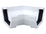Osma Squareline Gutter Angle 45° White 100mm