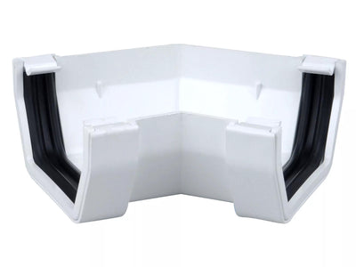 Osma Squareline Gutter Angle 45° White 100mm