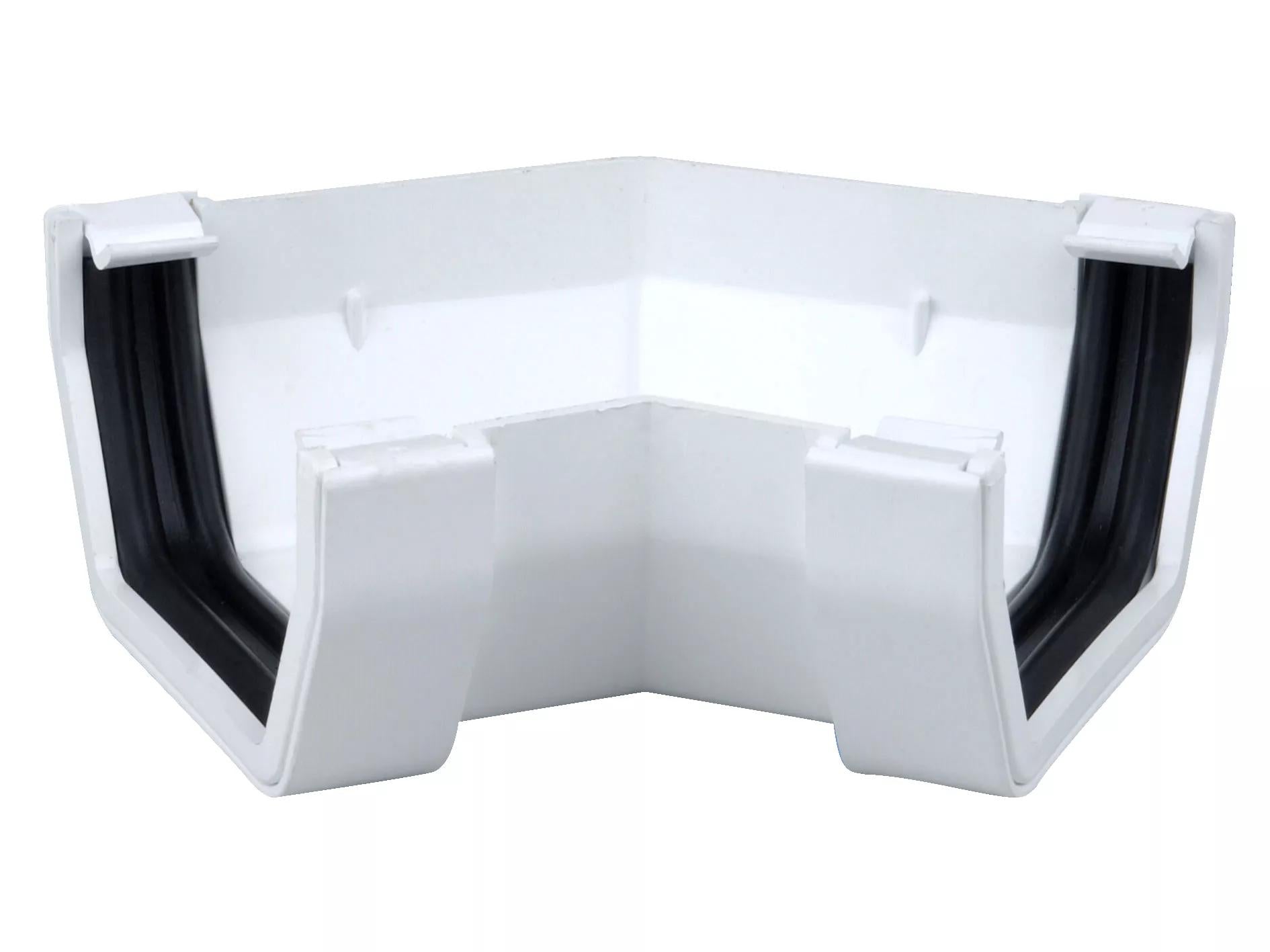 Osma Squareline Gutter Angle 45° White 100mm