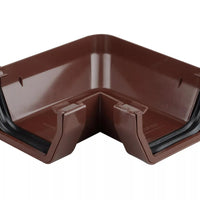 Osma Squareline Gutter Angle 90° Brown 100mm