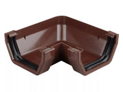 Osma Squareline Gutter Angle 90° Brown 100mm