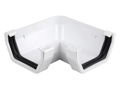 Osma Squareline Gutter Angle 90° White 100mm