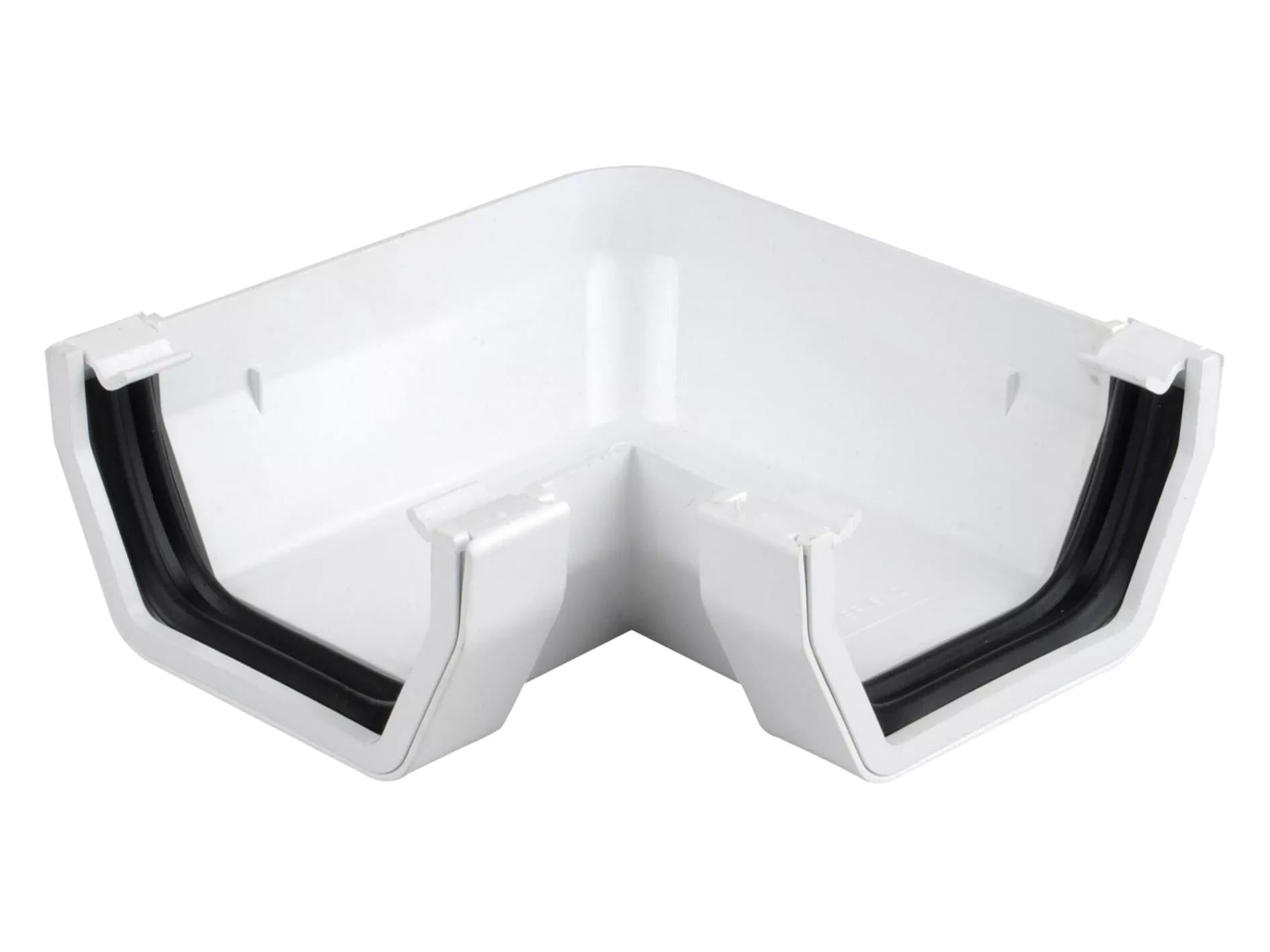 Osma Squareline Gutter Angle 90° White 100mm