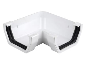 Osma Squareline Gutter Angle 90° White 100mm