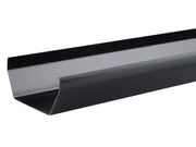 Osma Squareline Gutter 4 Metre Black 100mm